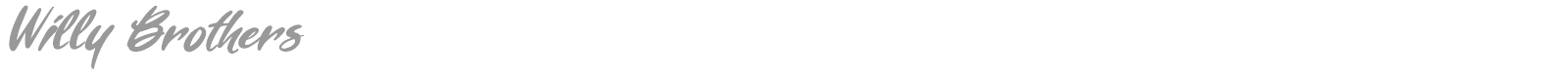 Willy Brothers font preview